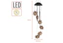 Spetebo Windspiel LED Solar Lichtspiel 75cm - 6 Sonnen & Klangstäbe Bild 1