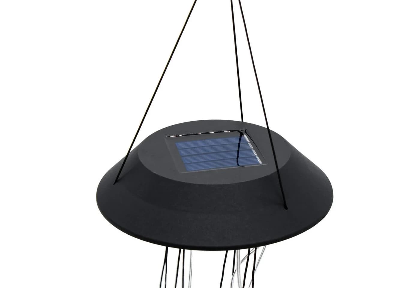 Spetebo Windspiel LED Solar Lichtspiel 75cm - 6 Sonnen & Klangstäbe - Bild 5
