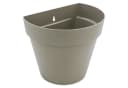 Spetebo Blumenkasten Kunststoff Wand Blumentopf 28x20cm Sand Bild 2
