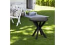 Spetebo Gartentisch rund anthrazit Kunststoff Bild 5