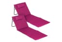 Spetebo Strandmatte 2er Set Klappbar mit verstellbarer Rückenlehne Rosa Bild 2