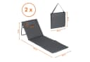 Spetebo Strandmatte 2er Set Grau Klappbar mit Verstellbarer Rückenlehne Bild 1