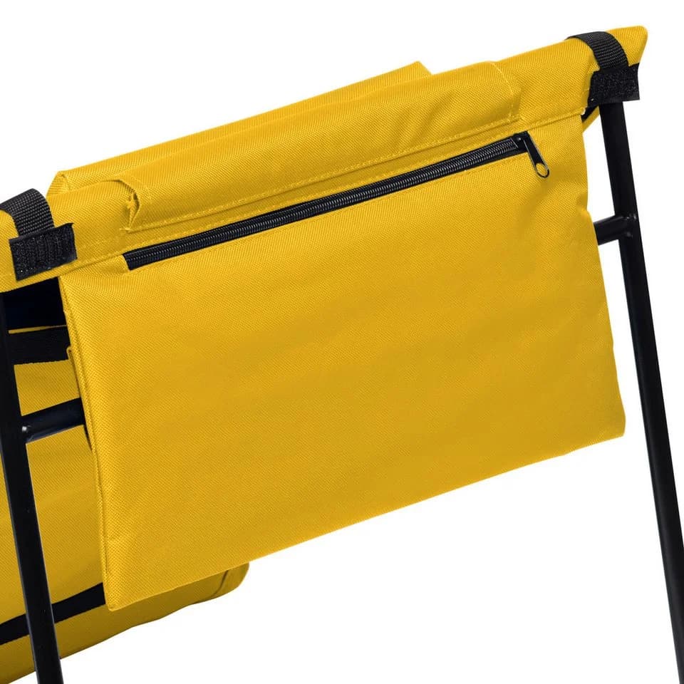 Spetebo Strandmatte 2er Set Klappbar mit verstellbarer Rückenlehne Gelb - Bild 4
