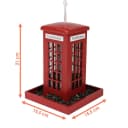 Spetebo Vogel Futterstation Rote Telefonzelle 21x15cm Bild 1
