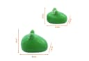 Spetebo Teichfigur Frosch Set 2-tlg. Grün Porzellan Schwimmdeko Bild 1