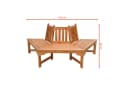Spetebo Gartenbank Eukalyptus Holz Natur Bild 1