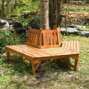 Spetebo Gartenbank Eukalyptus Holz Natur Bild 4