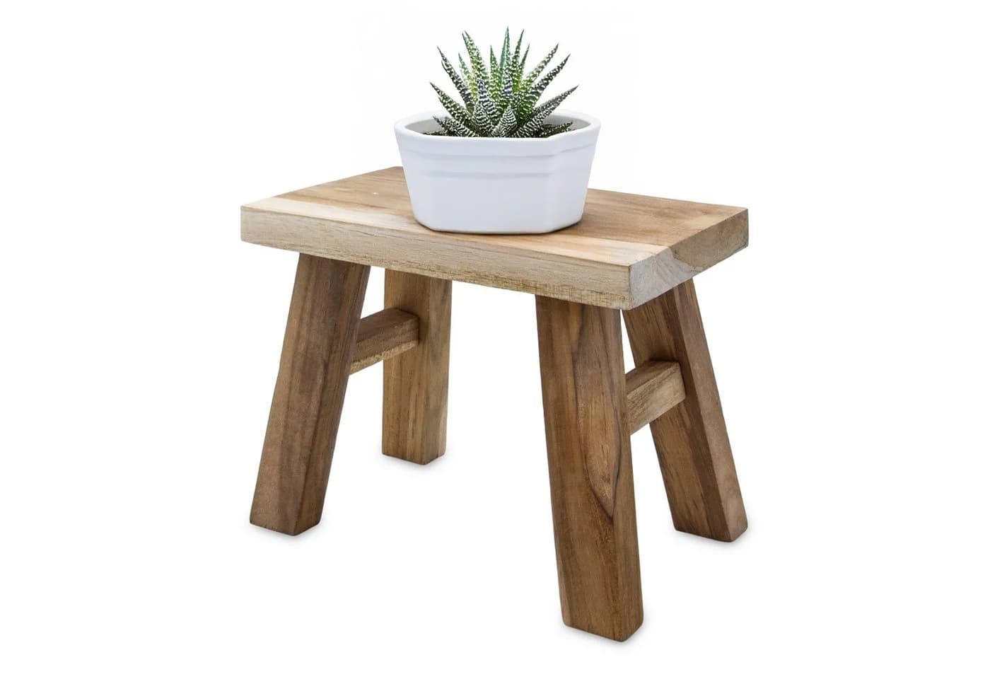 Spetebo Blumenbank Teakholz Landhausstil - Bild 2