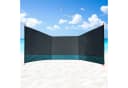 Spetebo Strand Windschutz Grau mit Tragetasche 400x140cm Bild 2