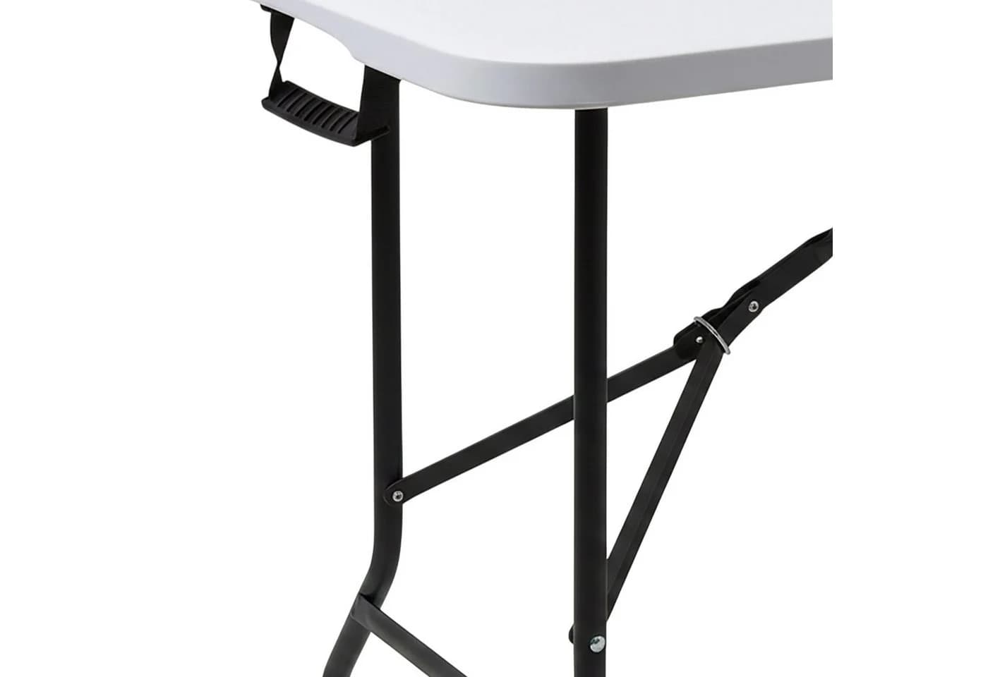 Spetebo Klapptisch XL Weiß Stahlgestell Campingtisch - Bild 4