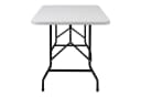 Spetebo Klapptisch XL Weiß Stahlgestell Campingtisch Bild 5