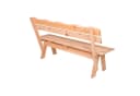 Spetebo Gartenbank Massivholz 3-Sitzer mit Rückenlehne Bild 3