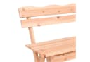 Spetebo Gartenbank Massivholz 3-Sitzer mit Rückenlehne Bild 4