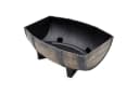 Spetebo Blumentopf Eichenfass Optik Kunststoff Braun Drainage Bild 5