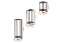 Spetebo Pflanzentreppe 3er Set Metall Schwarz Bild 1