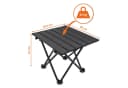 Spetebo Camping-Sitzgruppe 3-teilig Schwarz mit Klapptisch Bild 3