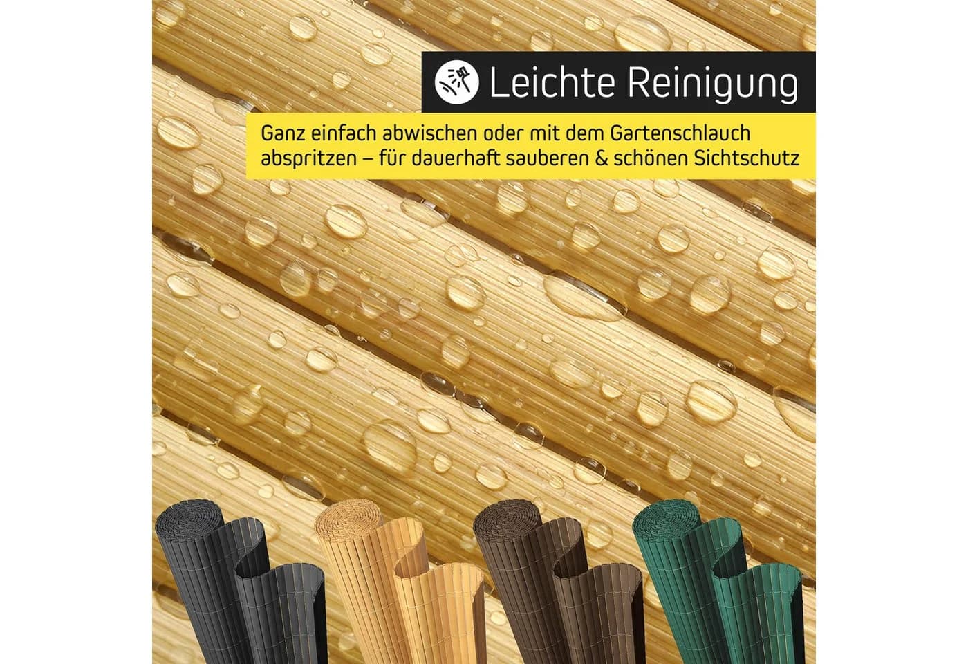 paramondo Sichtschutzmatte PVC StrongLine Braun - Bild 5