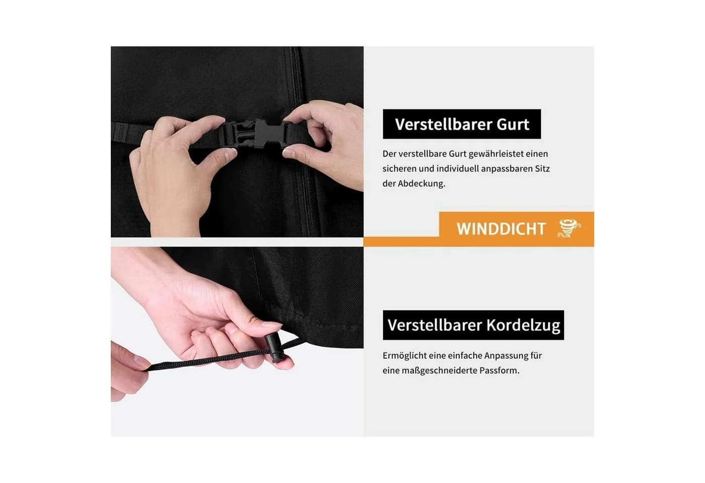 LuxusKollektion Hängesessel Abdeckung 600D Oxford Gewebe Wasserdicht Winterfest UV - Bild 5