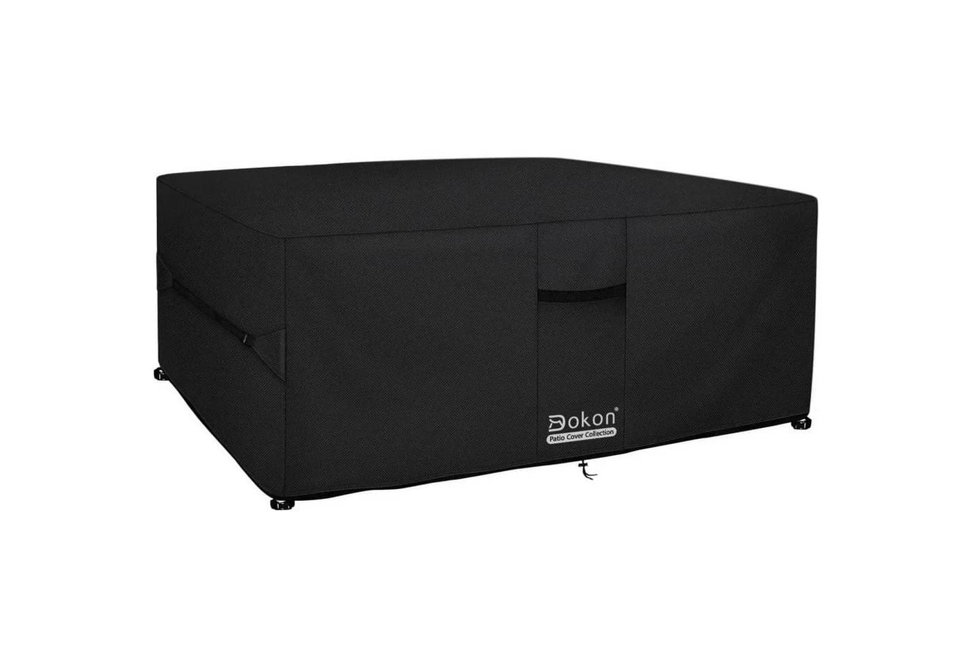 LuxusKollektion Gartenmöbel-Schutzhülle Wasserdicht Schwarz 250x250x90cm - Bild 2