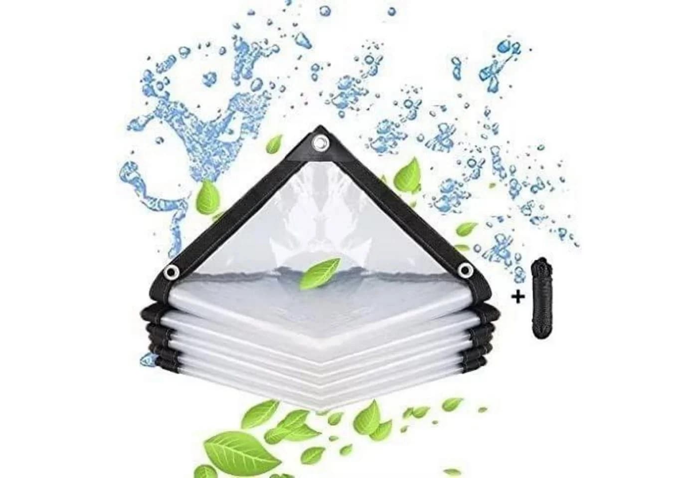 LuxusKollektion Schutzplane Transparent Wasserdicht mit Ösen - Bild 2