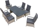 Konifera Garten-Essgruppe New Monaco 6-Sitzer Set mit verstellbarer Rückenlehne Bild 1