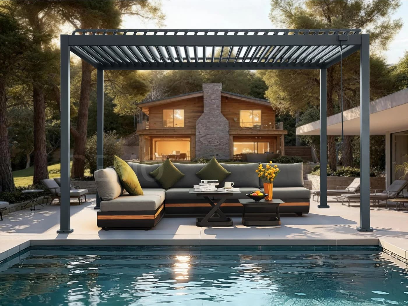 Pavillon KONIFERA "Lucida Premium" Anthrazit Aluminium - Bild 2