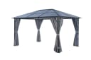Pavillon KONIFERA Aruba Grau Aluminiumgestell Polycarbonat-Dach Bild 3