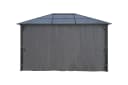 Pavillon KONIFERA Aruba Grau Aluminiumgestell Polycarbonat-Dach Bild 5