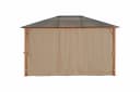 Pavillon KONIFERA "Aruba" Beige Aluminiumgestell Polycarbonat-Dach Bild 4