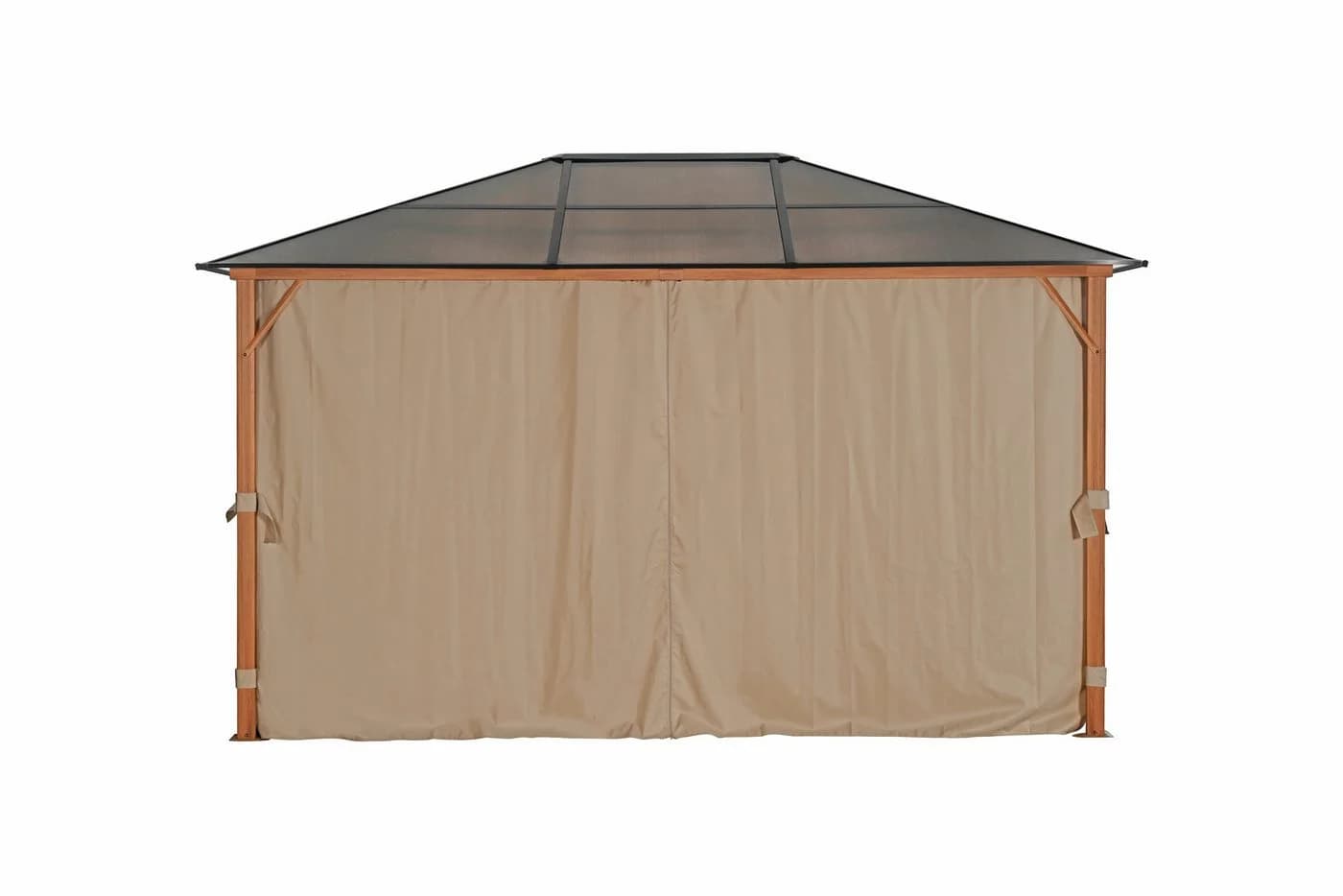 Pavillon KONIFERA "Aruba" Beige Aluminiumgestell Polycarbonat-Dach - Bild 4