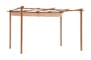 KONIFERA Pavillon Pergola Tilos - Flachdachpergola mit Raffdach Bild 1