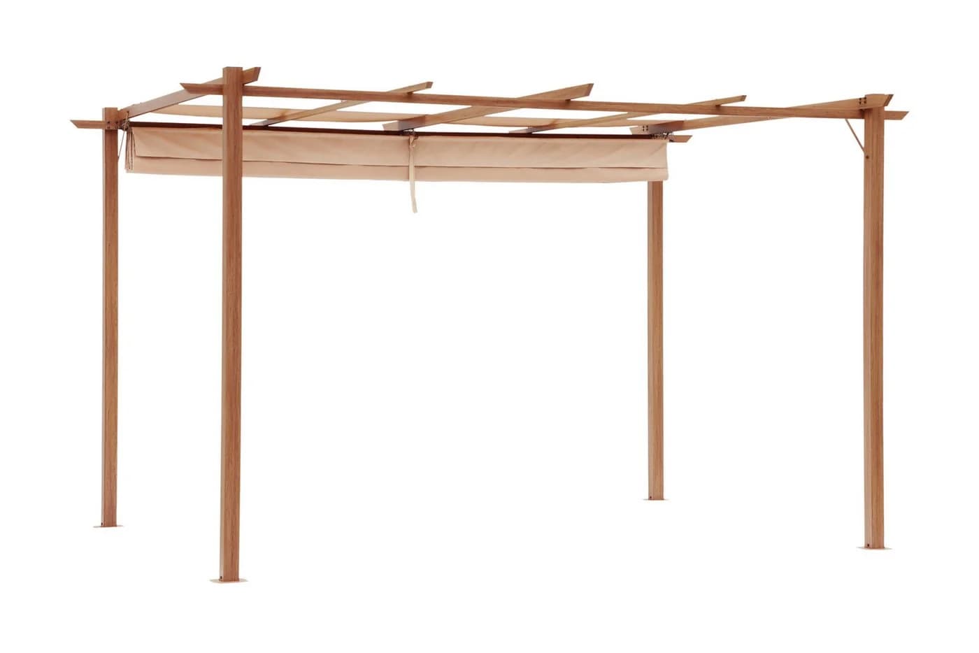 KONIFERA Pavillon Pergola Tilos - Flachdachpergola mit Raffdach