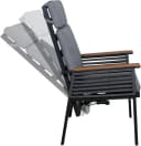 Garten-Essgruppe KONIFERA "Edessa Komfort" Dunkelgrau Aluminium 4 Sessel 1 Tisch Bild 5