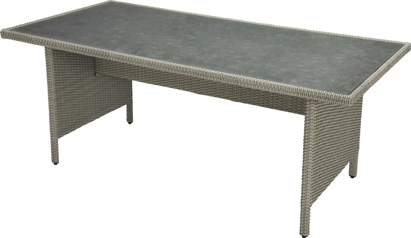 Konifera Garten-Essgruppe Amsterdam 6-Sitzer Polyrattan Grau - Bild 4