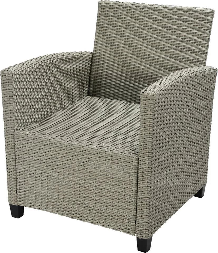 Konifera Garten-Essgruppe Amsterdam 6-Sitzer Polyrattan Grau - Bild 5