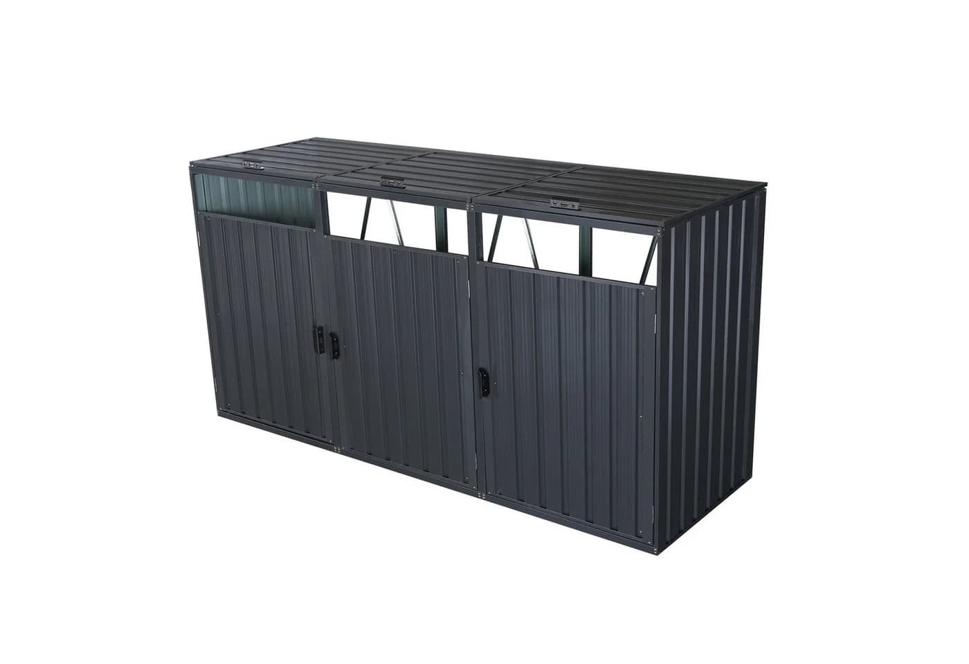 KONIFERA Mülltonnenbox Santander Stahl Anthrazit - Bild 4