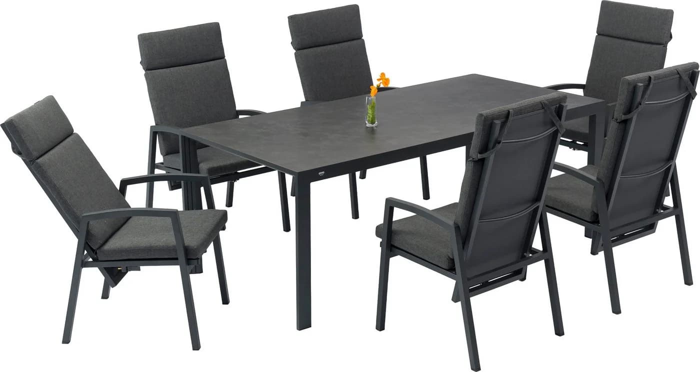 Garten-Essgruppe OTTO HOME "Maruja" Dunkelgrau Aluminium
