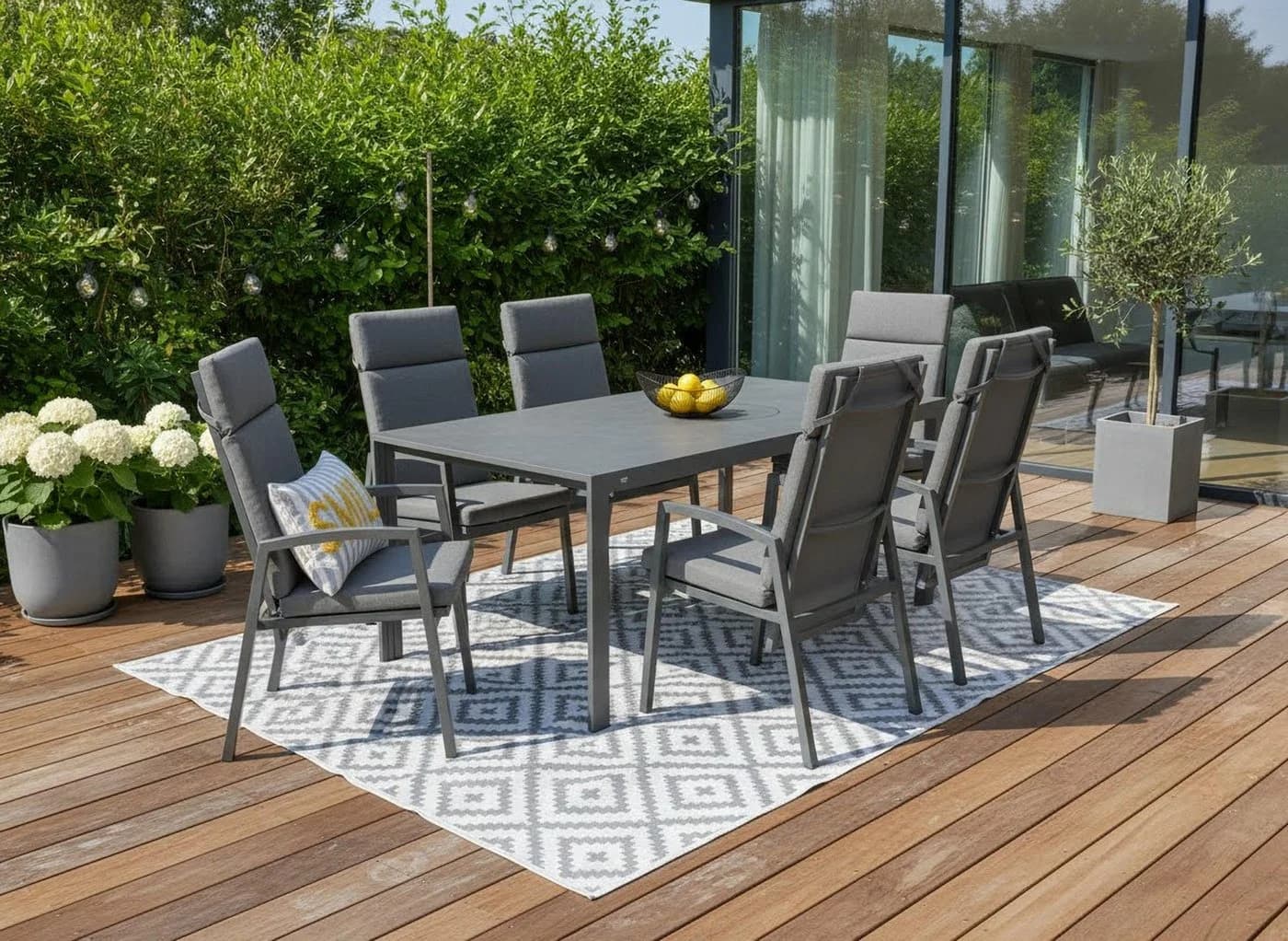 Garten-Essgruppe OTTO HOME "Maruja" Dunkelgrau Aluminium - Bild 2