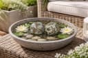 finehomegarden Schwimmkugeln Porzellan Set 3 Größen Hellblau Bild 1