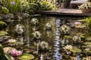 finehomegarden Schwimmkugel Set hellgrün Porzellan mit Blütenmuster Bild 5