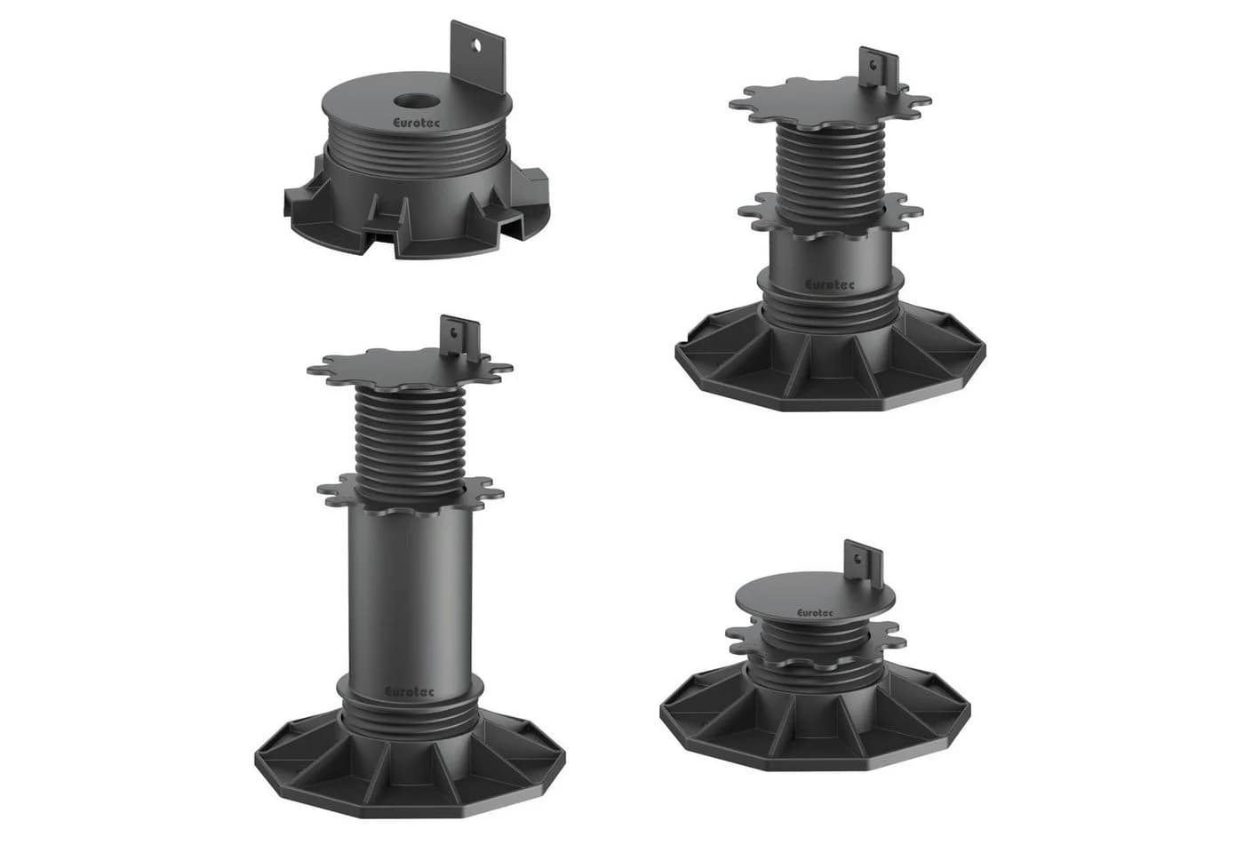 Eurotec Stelzlager ECO Höhenausgleich 1,9–22,0 cm für Terrassenbau - Bild 2