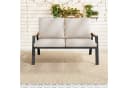 MODFU Gartenlounge-Set 2-Sitzer Industrie-Stil Grau Beige Bild 1
