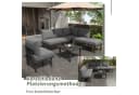 STILVORA Gartenlounge-Set 6-tlg. Grau mit Glas-Tisch Bild 5