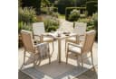 STILVORA Gartenlounge-Set 5-tlg. Beige Metall WPC Bild 3