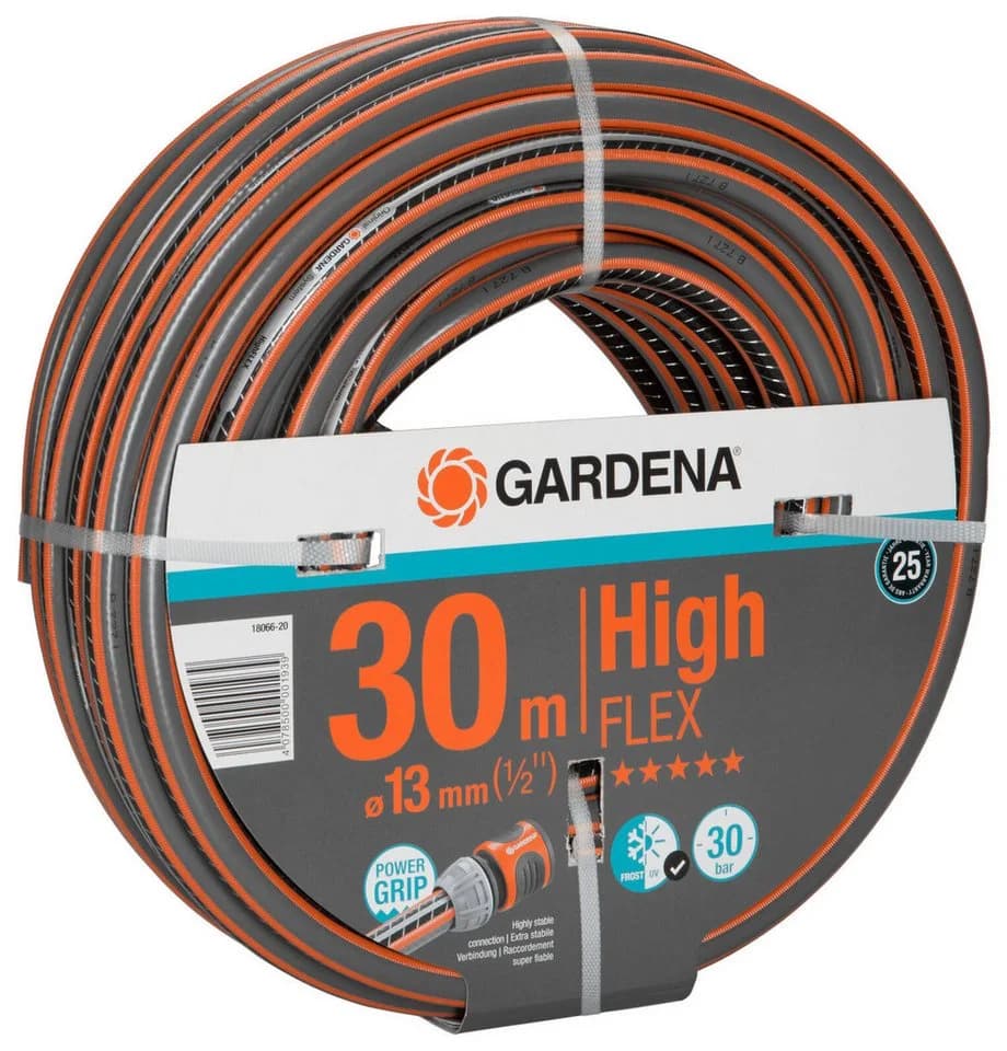GARDENA Gartenschlauch 18066-20 HighFLEX, 30 m, 13 mm (1/2") Grau/Orange - Bild 3