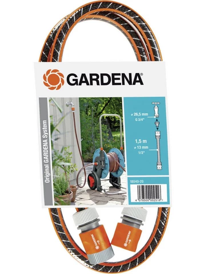 GARDENA Anschlussgarnitur Comfort FLEX 13 mm (1/2) 1,5 m Grau/Orange - Bild 3