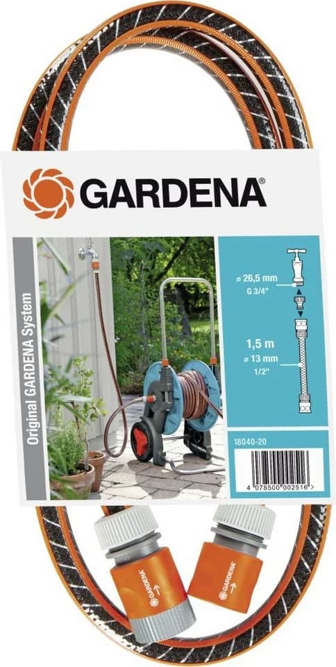 GARDENA Anschlussgarnitur Comfort FLEX 13 mm (1/2) 1,5 m Grau/Orange - Bild 4