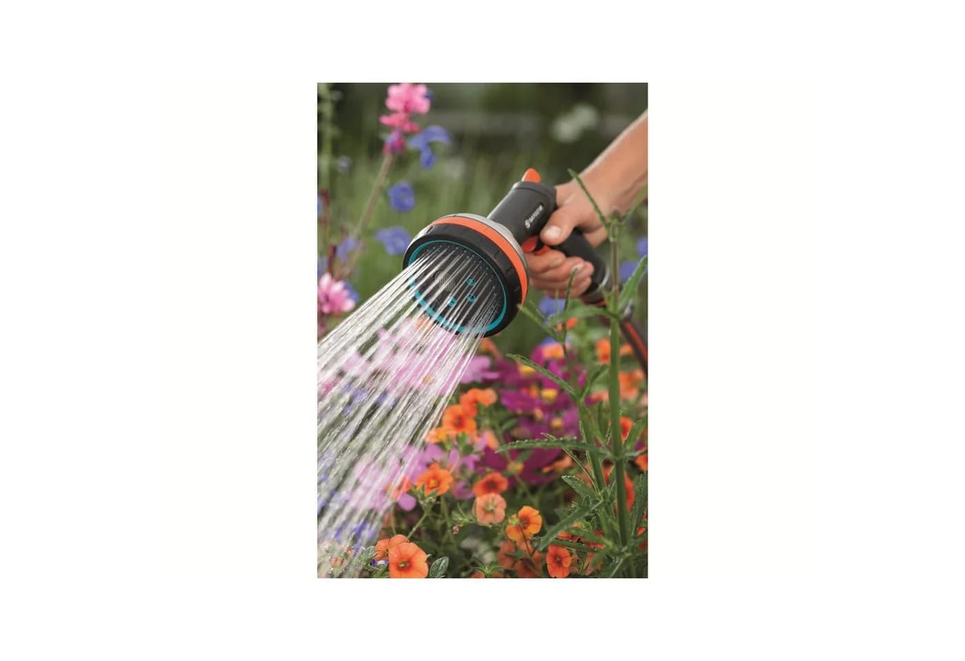 GARDENA Premium Multibrause Schwarz/Orange 5 Sprühmuster
