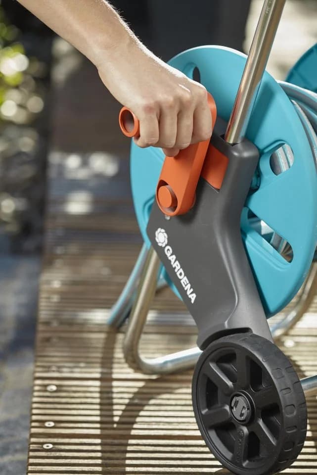 GARDENA Schlauchwagen CleverRoll S Set inkl. 20 m Schlauch Blau - Bild 4