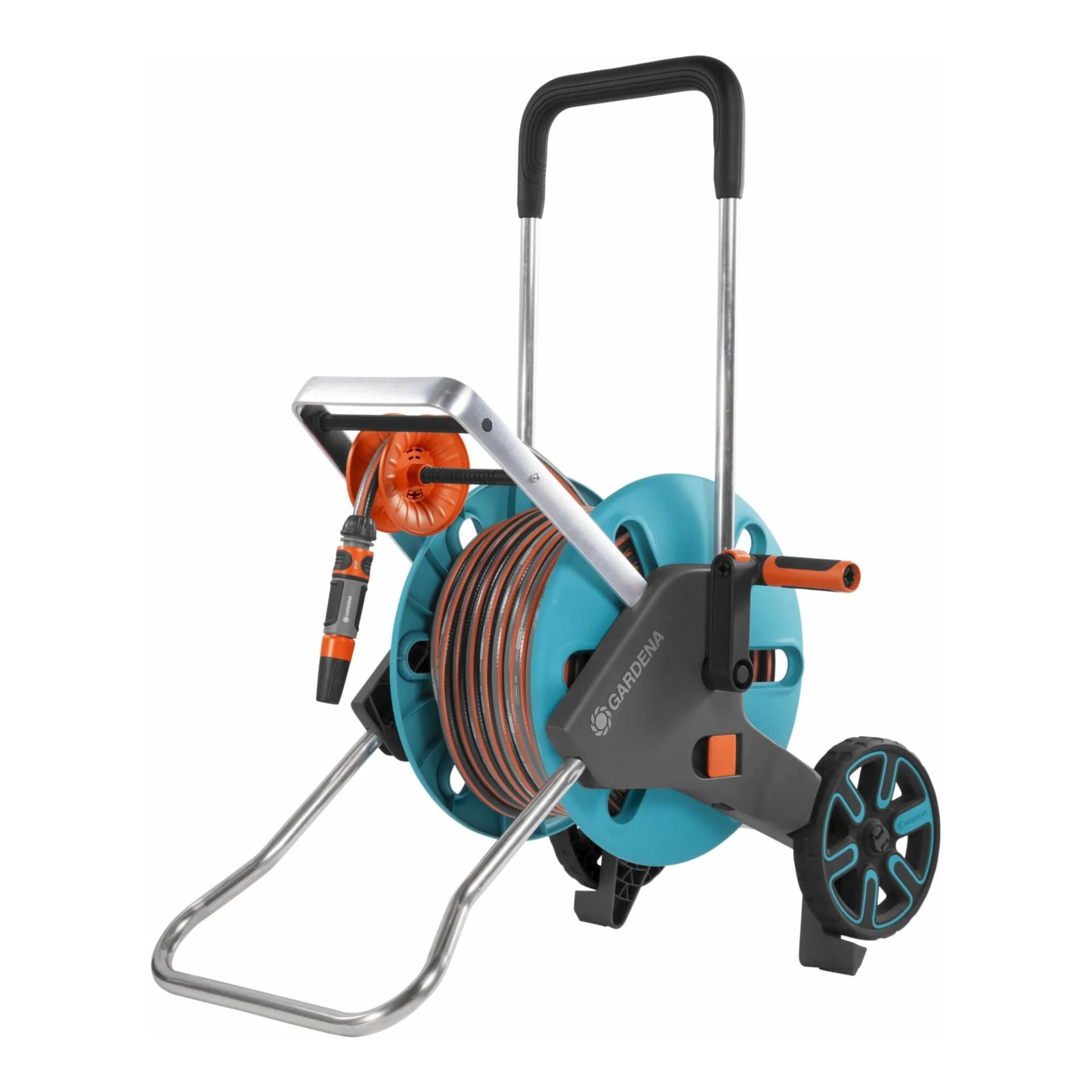 GARDENA Schlauchwagen M Easy mit 20m FLEX Schlauch Grau-Blau